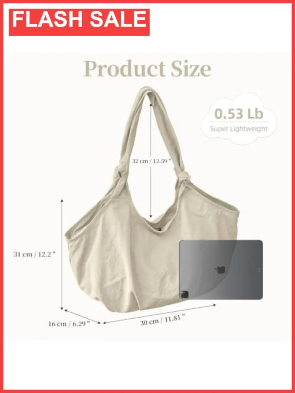 Nylon Slouchy Knotted Hobo Shoulder Bag Multi-Pocket Everyday Purse